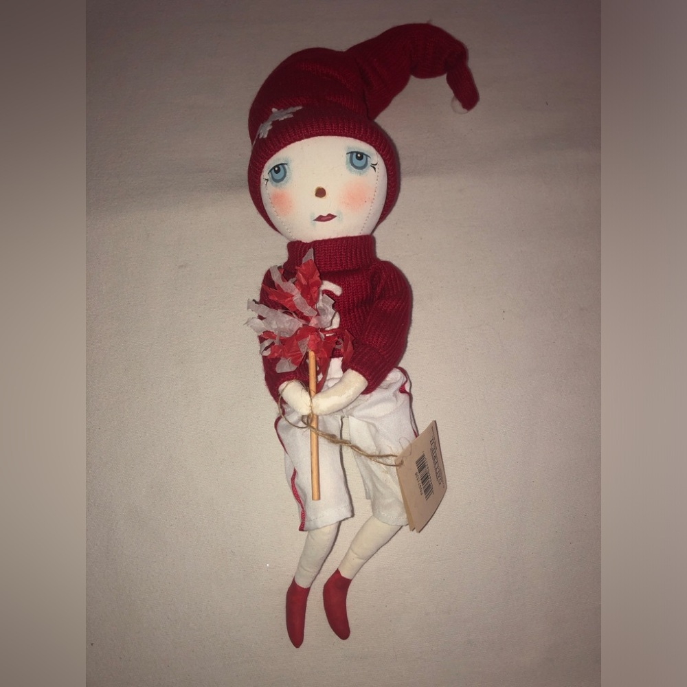 Joe spencer Gathered traditions, Hollis, team, snowman, art doll